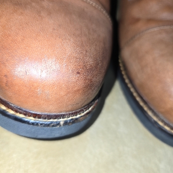 Apex  Lexington Cap Toe Leather Oxford Comfort Mens Shoes Size 11 Wide - Picture 12 of 15